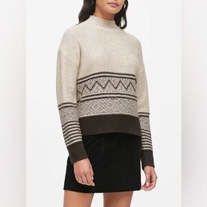 Banana Republic Fair Isle Mock Neck Sweater